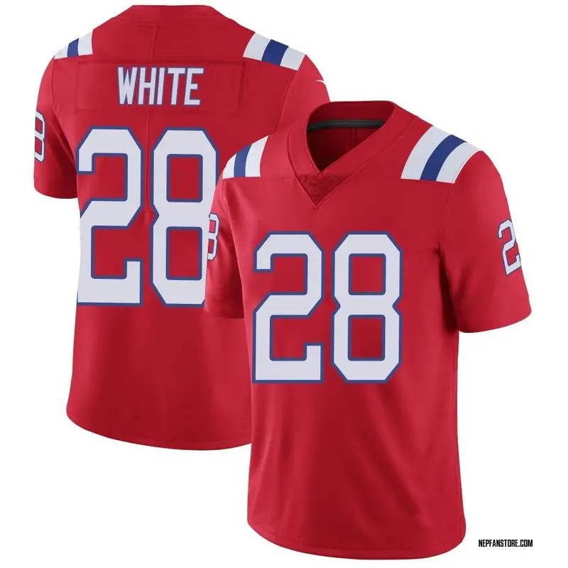 Men's James White New England Patriots Vapor Untouchable Alternate Jersey - Red Limited